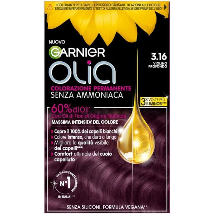 GARNIER OLIA PERMANENTE FÄRBUNG 3.16 TIEF VIOLETT