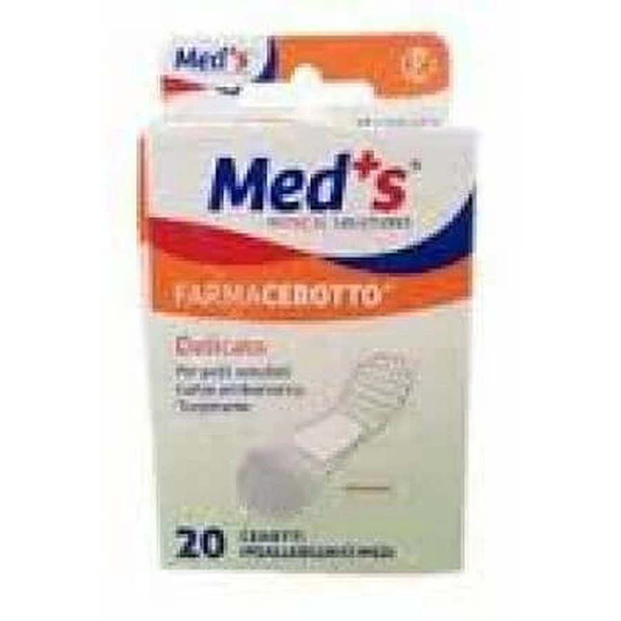 Tiras Meds Esparadrapo Delicado No Tejido Mediano 20 Piezas
