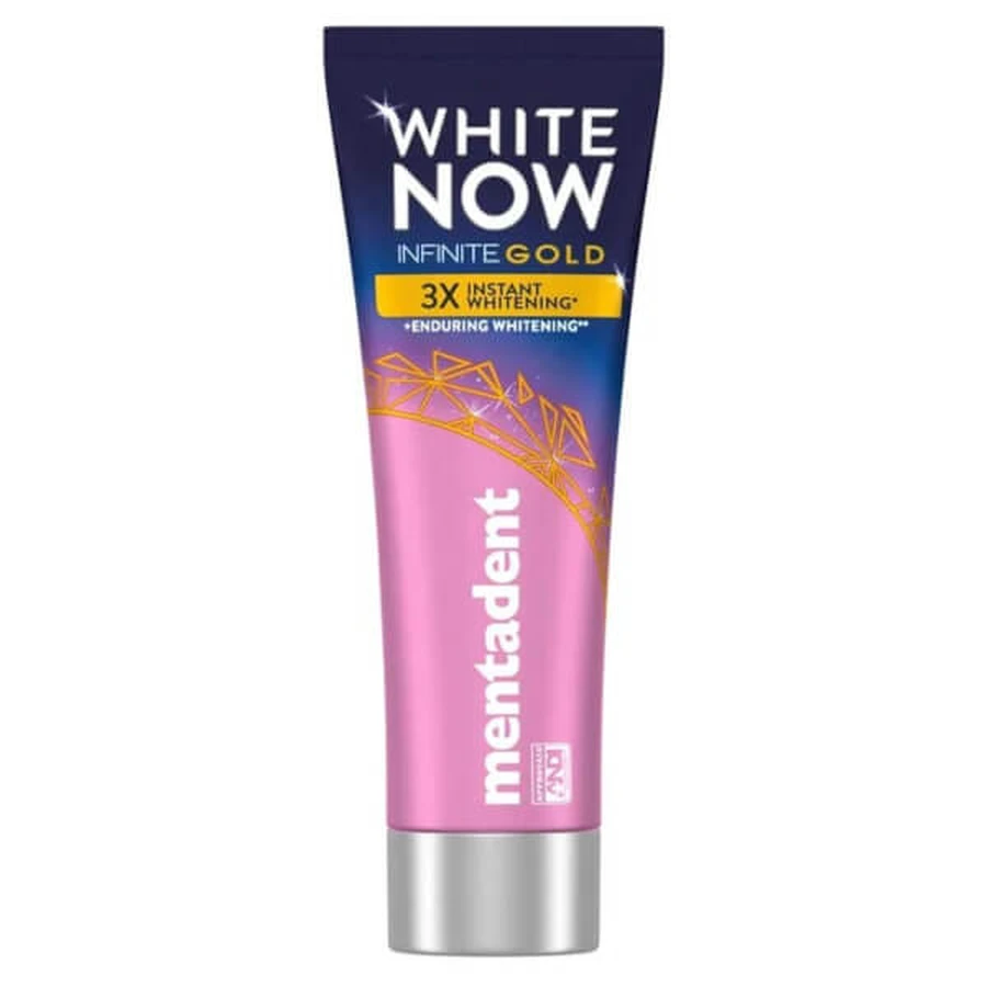 Mentadent White Now - Pasta dentífrica blanqueadora Infinite Gold 75ml