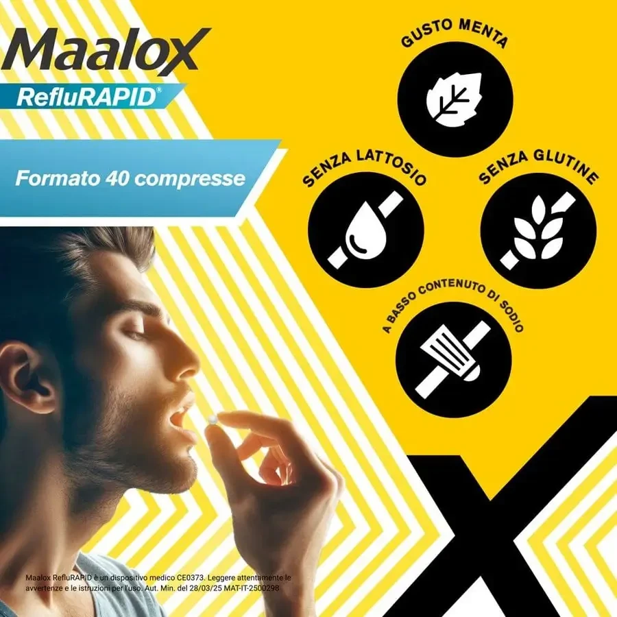 Maalox reflurapid 2x40 kauwtabletten