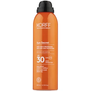 Korff ulei solar spray pentru corp și păr protecție spf 30
