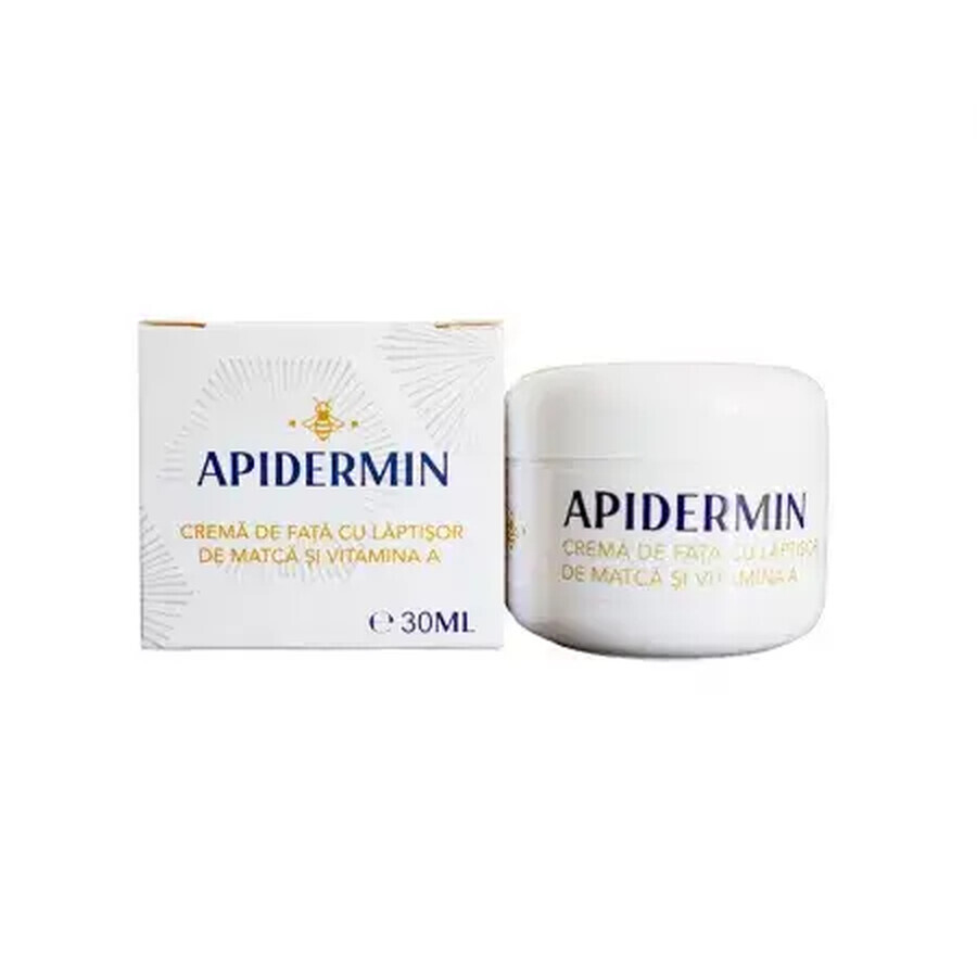 Apidermin Gesichtscreme mit Matcha-Milch und Vitamin A, 30 ml, Veceslav Bee Complex