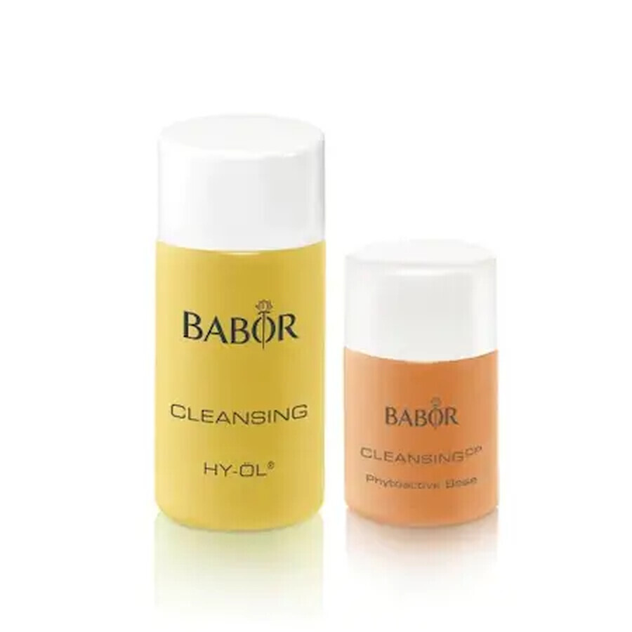 Set demachiere travel size Babor HY-ÖL 50ml si Phytoactive Hydro Base 30ml efect purificator