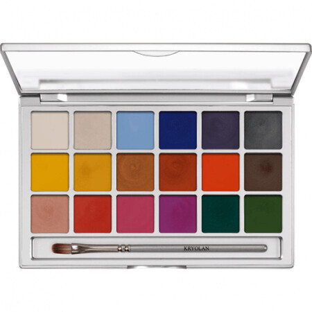 Kryolan Schimmernde Vision 18 Farbe erröten Palette 45g