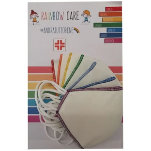 REGENBOGEN-PFLEGEMASKE 7TLG.