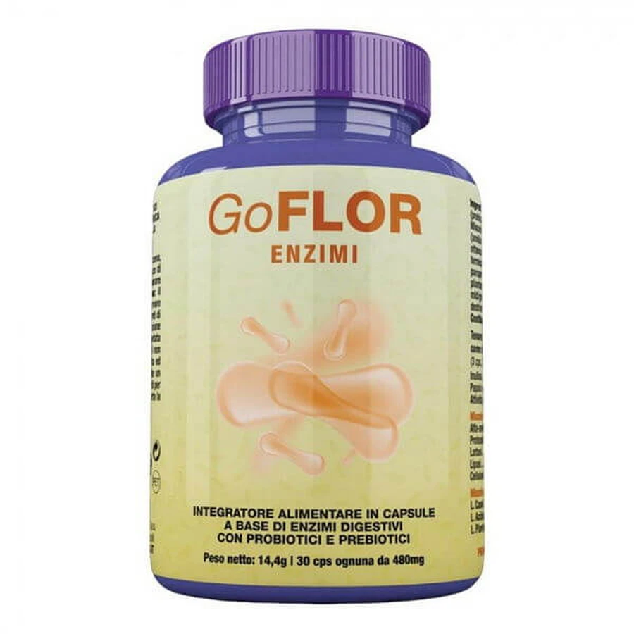 GOFLOR Enzymes 30 Cps 480mg: ceny i cechy