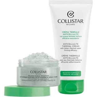 Set de cremă termică anticelulită și exfoliant pentru corp Collistar