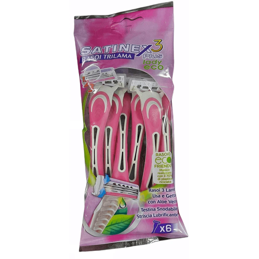 SATINEX3 RASIERER ECO LADY 6PCS