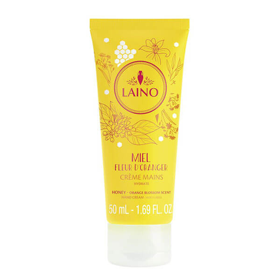 Crema de mâini cu miere si floare de portocal, 50 ml, Laino