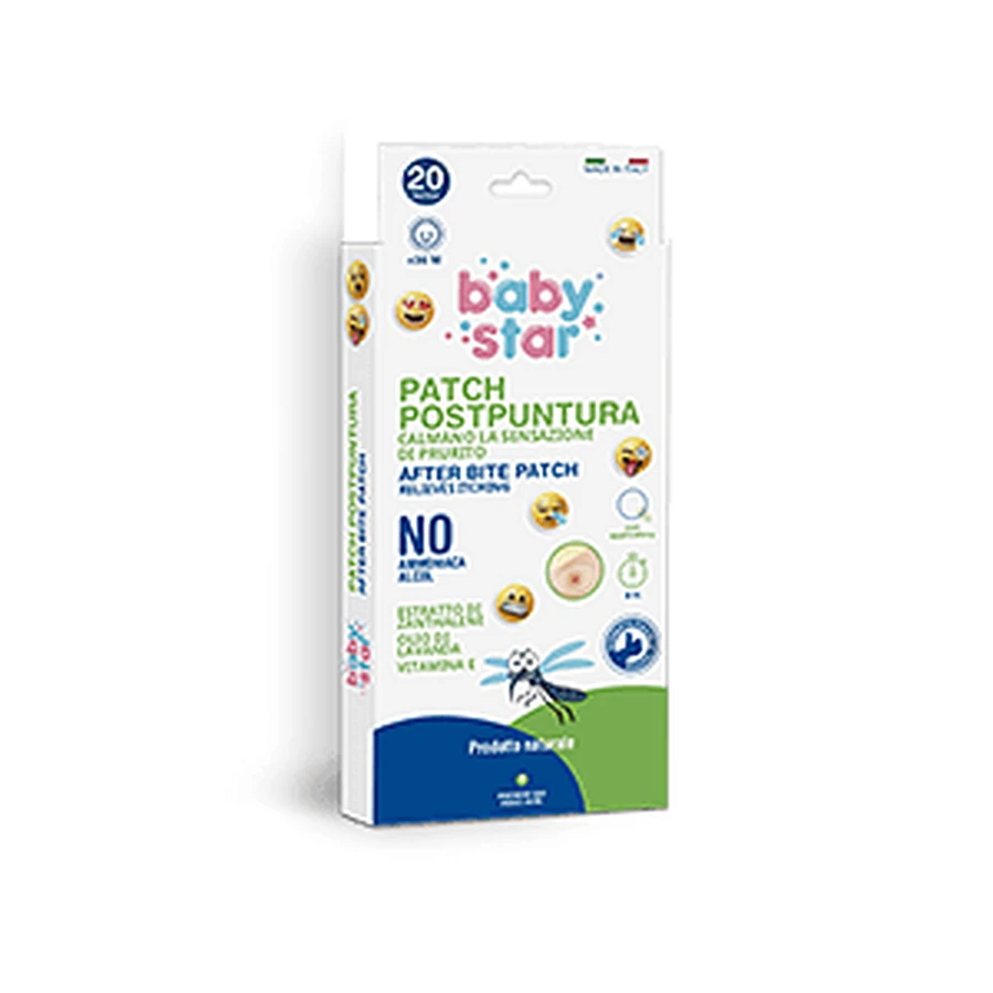 Babystar Natural Patch Post Sting Emoji 20 pièces