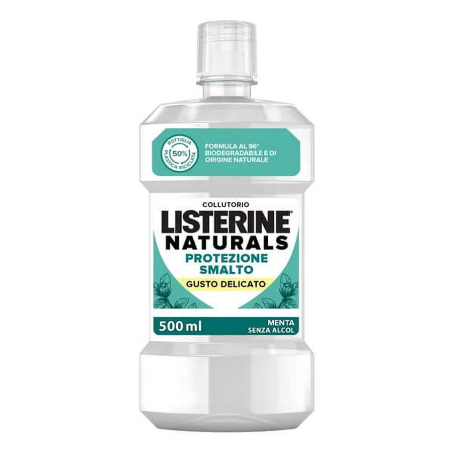 Zahnschmelzschutz Listerine Naturals Mundspülung Sanfter Geschmack 500ml