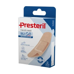 PRESTERIL Sili-Soft pansements 7.2x2 cm - 12 pièces