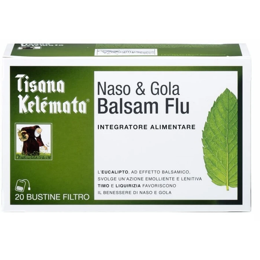 BALSAM FLU NOS AND THROAT TEA 20 saszetek: ceny i cechy