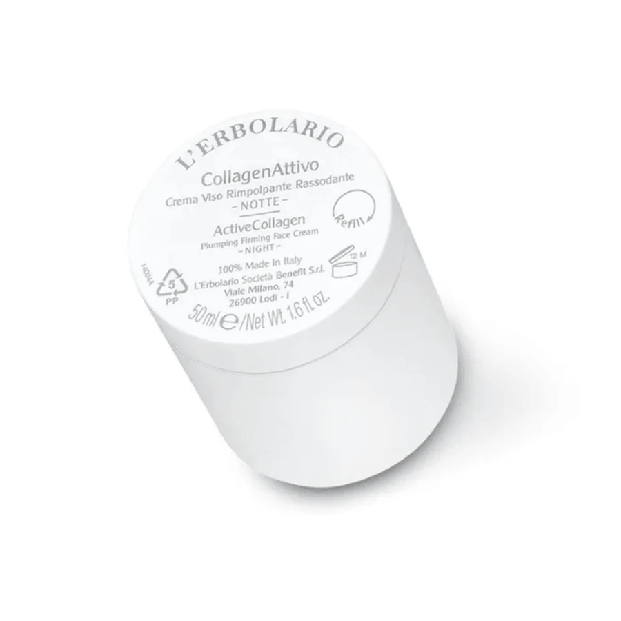 L'Erbolario CollagenAttivo - Refill Erfrischende und straffende Gesichtsnachtcreme, 50 ml