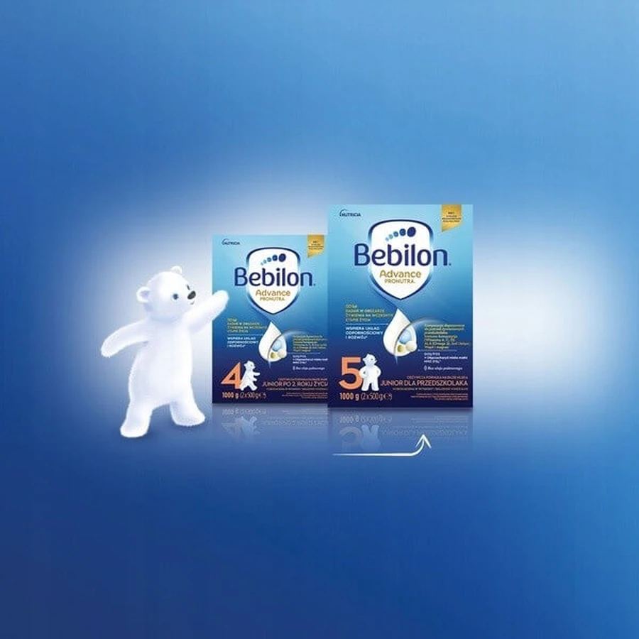 Set van 2 x Bebilon Advance Pronutra 4, Junior, melkvoeding na 2 jaar, poeder, 1000 g