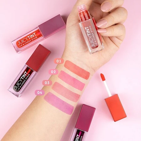 Golden Rose Juicy Tint Lip &amp ; Cheek Stain, teinture colorante pour les lèvres et les joues, 04, 5.2 ml
