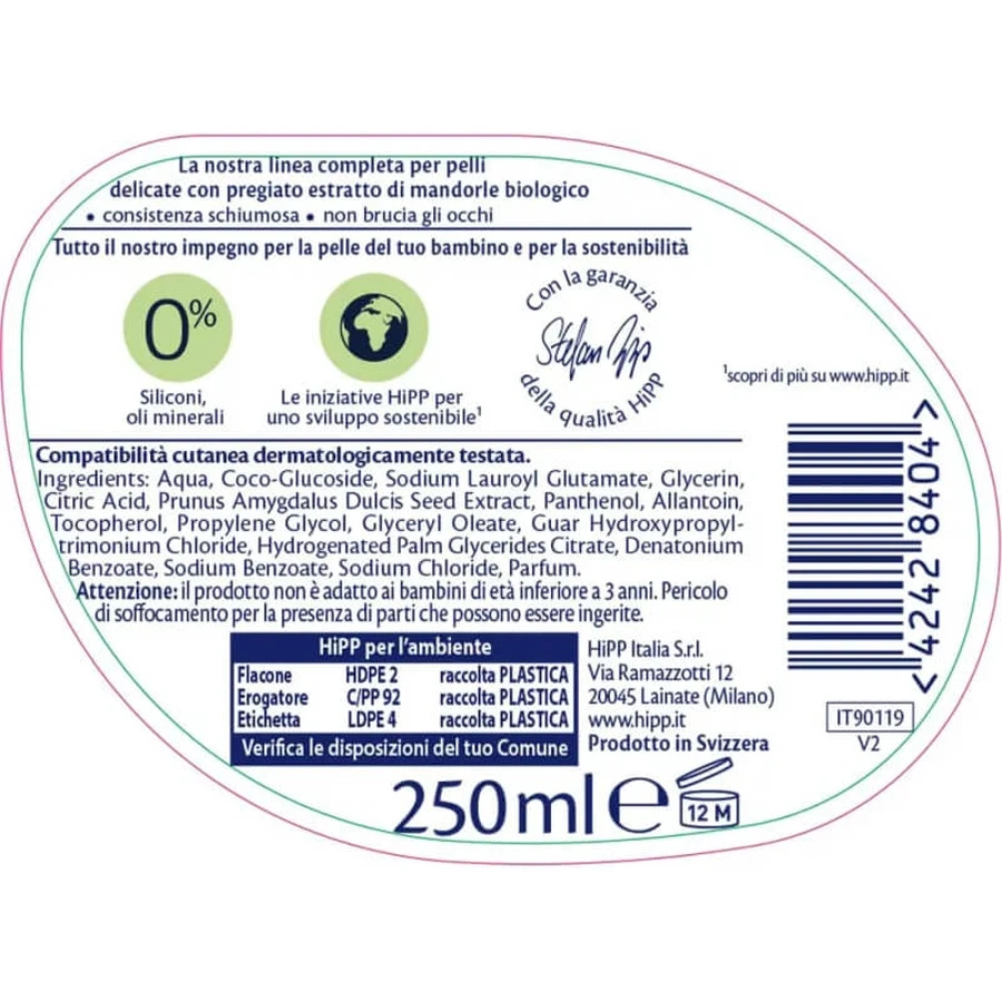 Hipp baby - mus oczyszczający do twarzy i rąk 250 ml: ceny i cechy