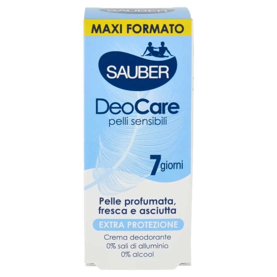 Sauber deocare - crema deodorante per pelli sensibili 35 ml
