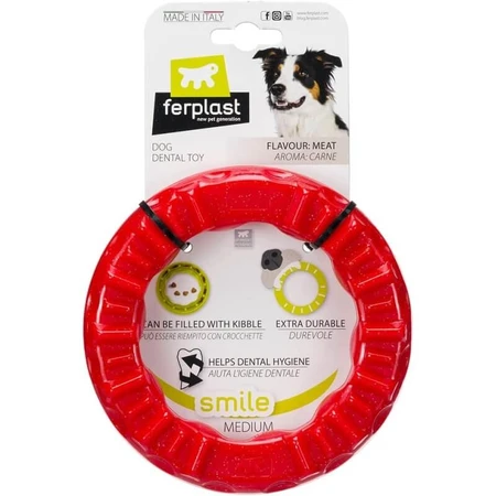 Ferplast Smile medium - roter Zahnring Größe medium