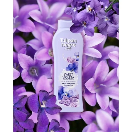 Tulipan negro Sweet violeta - violet dulce gel de duș și baie 650 ml