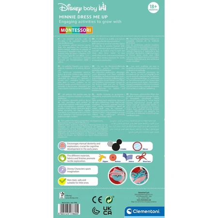 Clementoni Disney Baby dres me up minnie - Stofftier Montessori-Methode