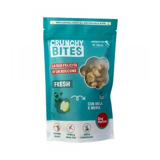 Dog heroes Crunchy bites fresh - snack para perro manzana y menta 80 gr