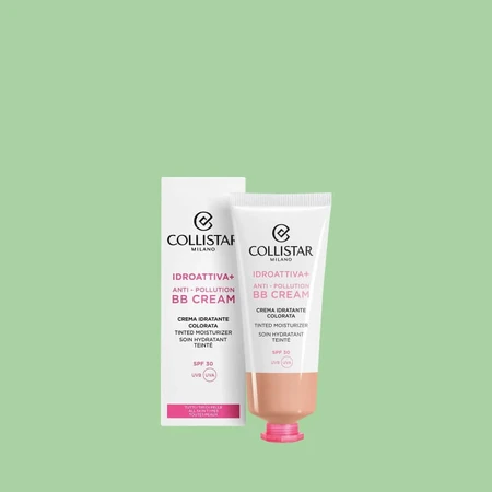 Collistar hydroactive+ anti pollution bb cream - feuchtigkeitsspendende creme spf 30 getönt 50 ml - klar