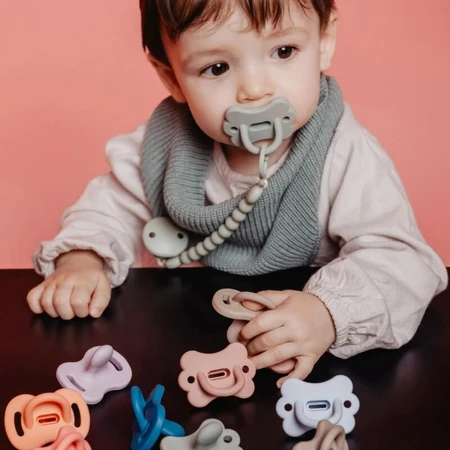Suavinex color essence - silicone pacifier 6-18 months - light blue