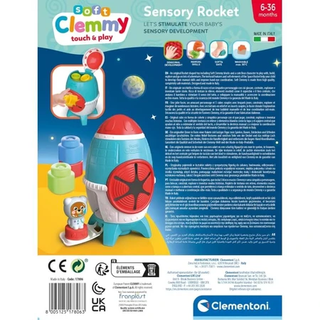 Clementoni Soft clemmy 17806 - Weltraumrakete - Bausatz