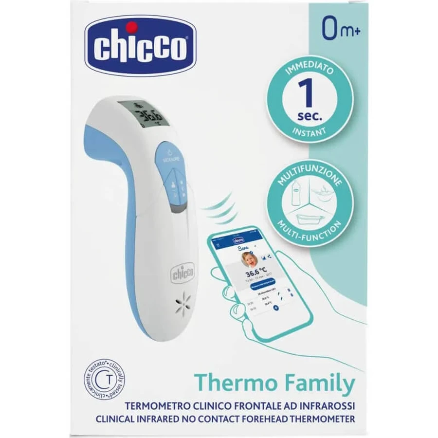 Chicco thermo family - thermomètre clinique infrarouge 0m+