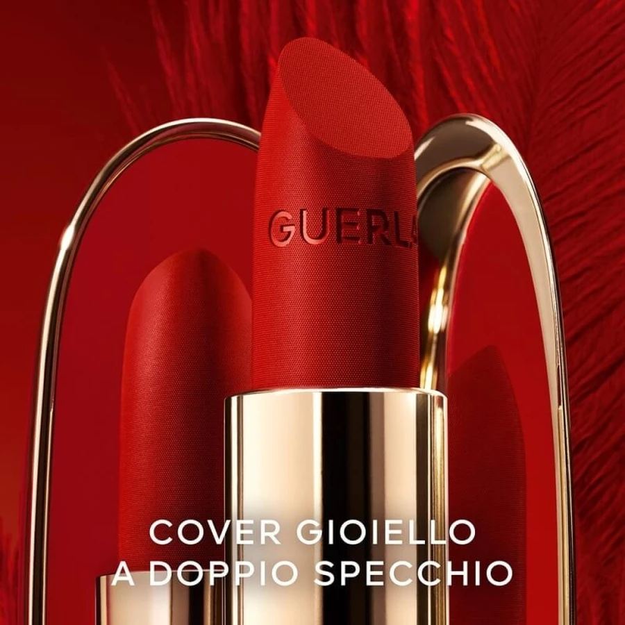 Guerlain rouge g - cover con doppio specchio red rose