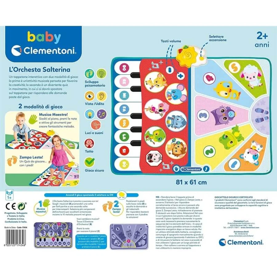 Clementoni Sapientino Springendes Orchester - interaktive Matte