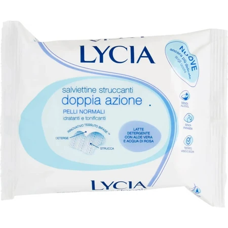 Lycia Double Action - 20 Abschmink-Tücher für normale Haut
