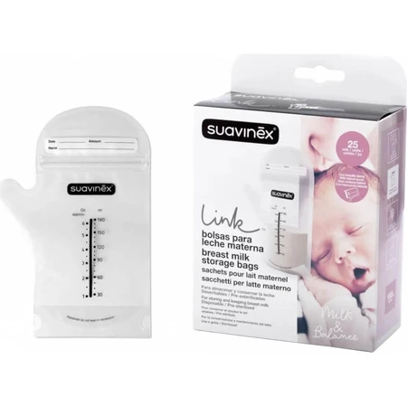 Suavinex 25 sacchetti per la conservazione del latte materno