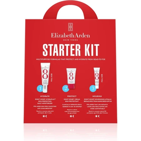 Elizabeth arden Cofanetto eight hour starter kit - routine essenziale per pelle radiosa e protetta
