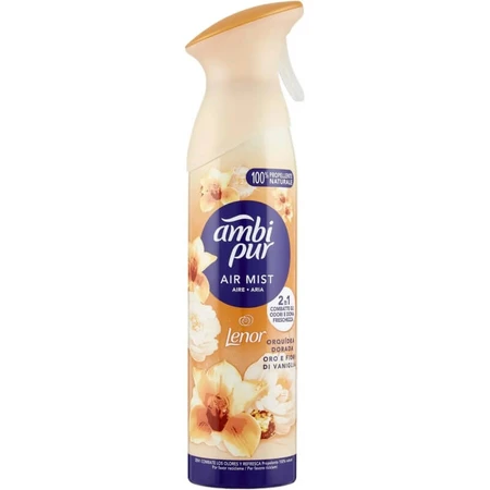 Ambi pur Air mist flori de aur și vanilie - parfumier de cameră 185 ml spray