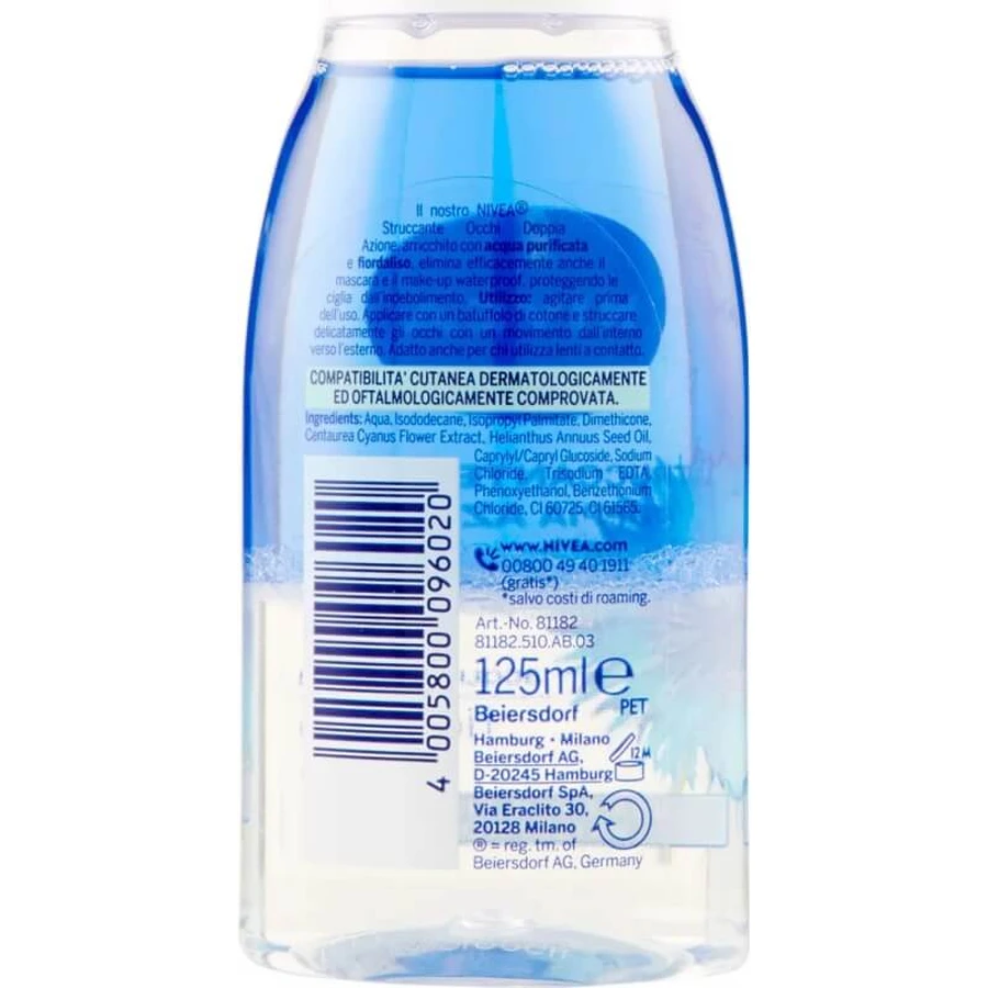 Nivea visage - double action eye makeup remover 125 ml