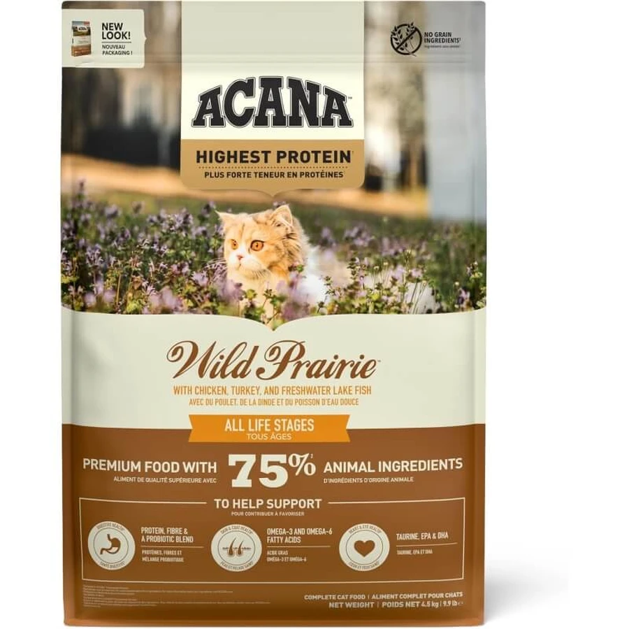 Acana Wild prairie - alimento completo per gatti 4,5 kg