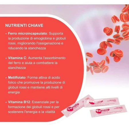 Ferrolip forte 30 stickpacks - supliment de fier și vitamine
