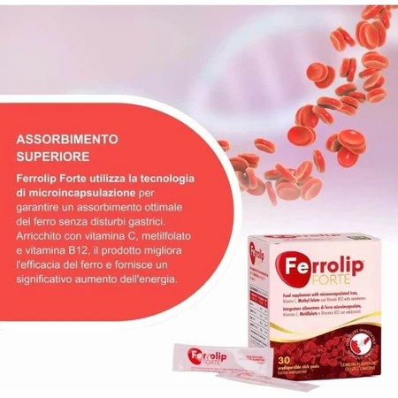 Ferrolip forte 30 stickpacks - supliment de fier și vitamine