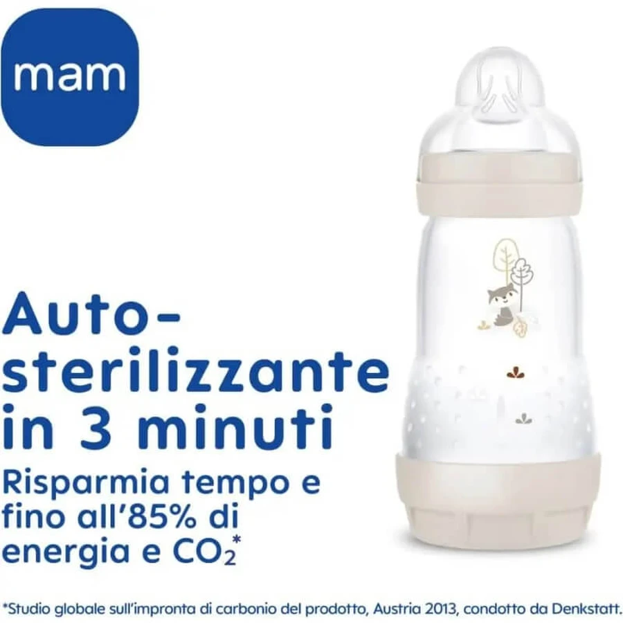 Mam Easy start anti-colic - biberon 0m+ tetină silicon 130 ml roz