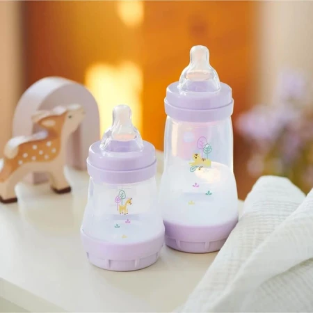 Mam Easy start anti-colic - biberon 0m+ tetină silicon 130 ml roz