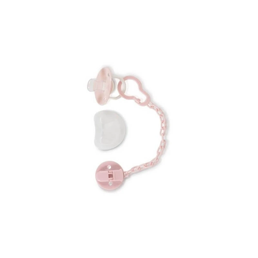 Cangaroo Pacifier with clip star pink - 0m+