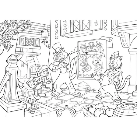 Lisciani Maxi puzzle double face 35 pieces pinocchio 48182