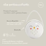 Suavinex bonhomia - Attache-sucette hibou blanc