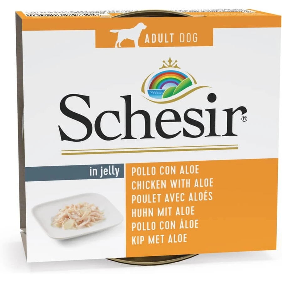 Schesir filets de poulet avec aloès - nourriture humide pour chiens 150 gr.