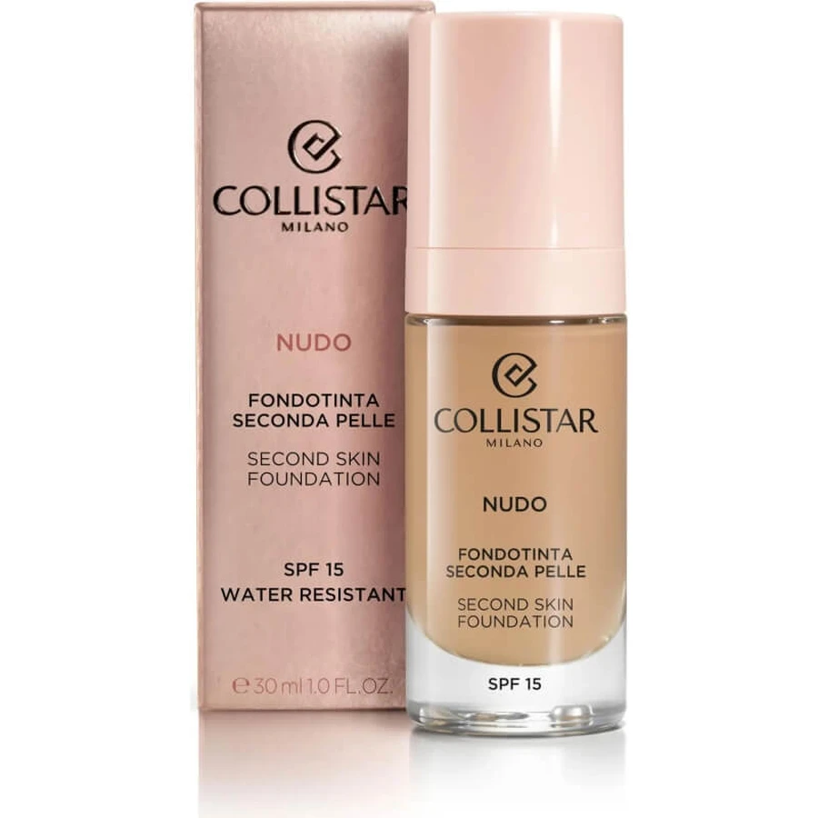 Collistar nude spf 15 - second skin foundation - nr. 3g natuurlijk goud