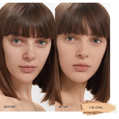 Fond de ten pudră Shiseido Synchro cu finisaj personalizat, auto-reîmprospătant - nr. 130 opal