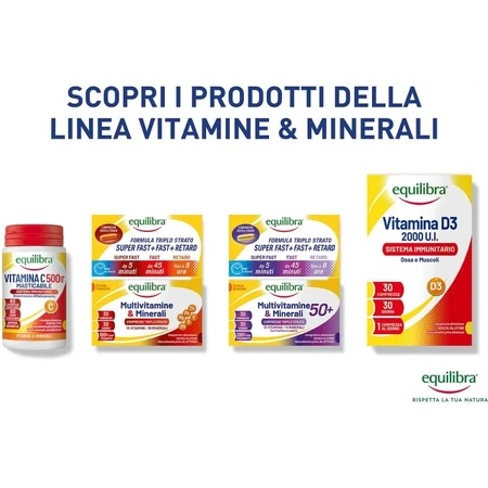 Equilibra vitamina d3 2000 ui 30 comprimate - supliment imunostimulant