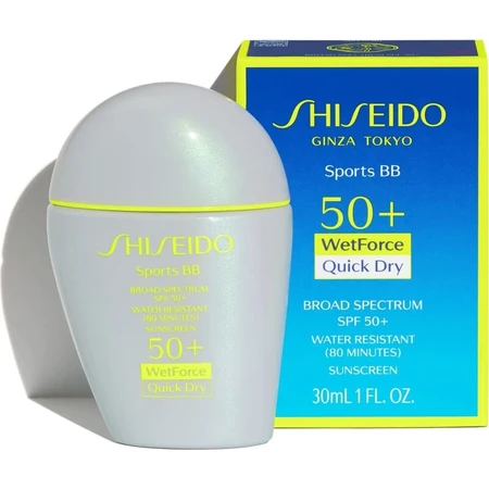Shiseido Facial sunscreen 50+ spf sports bb cream sehr hoher Schutz 30 - dunkel